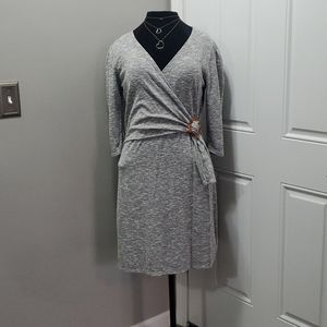 Maurices Tortoise Ring Wrap Sheath Dress.